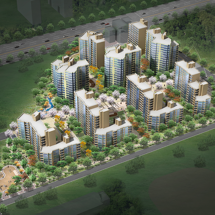 긴등마을 주택 재건축 아파트